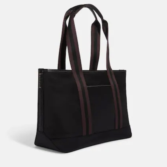 Coach Ellis Pebbled Leather + Nylon Twill New with Box ❤️ - Picture 7 of 15